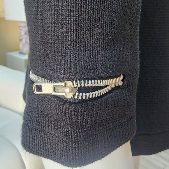 525 AMERICA Women's Short Coat Stylish Zippered Pockets & Sleeves - Size M - Picture 10 of 10